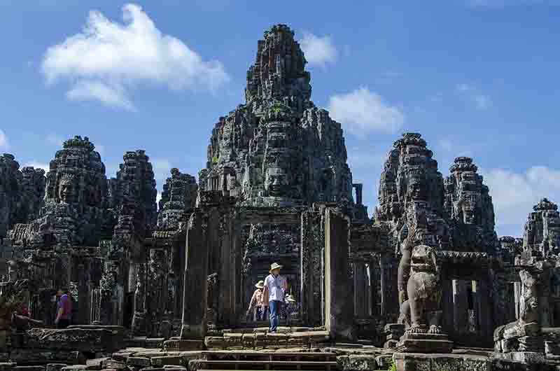 55 - Camboya - Angkor - ciudad de Angkor Thom - templo de Bayon